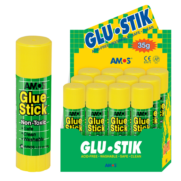 Клей - олівець 35 гр, PVP, Amos